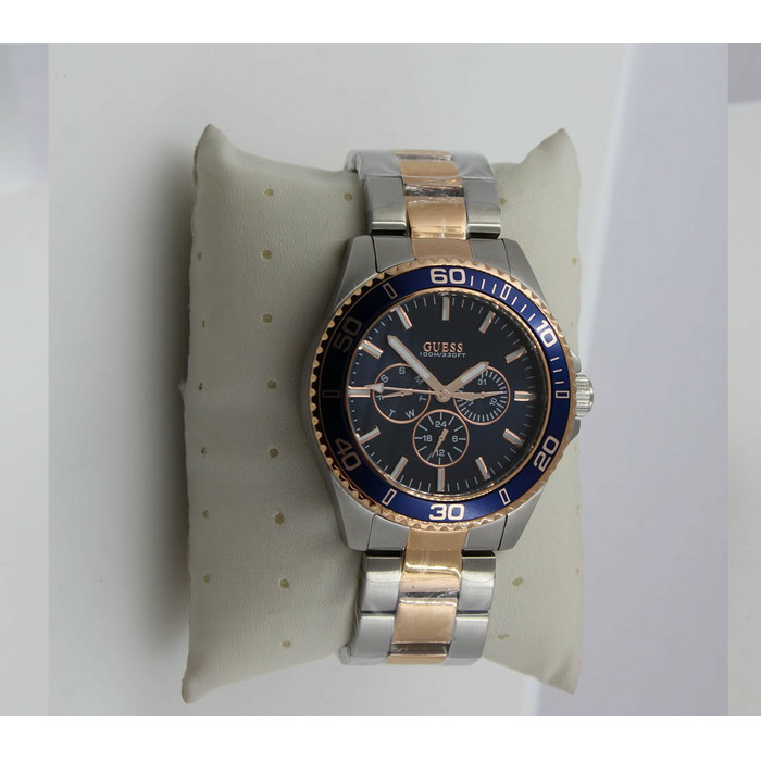 ✅Ori Jam Tangan Pria Guess W0172G3 Silver Rosegold Rantai Original Terbatas