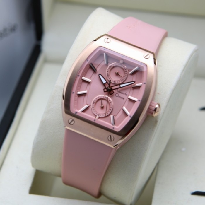 ✨Baru Alexandre Christie Ac 2944 Rosegold Pink Ac2944 Wanita Original Berkualitas