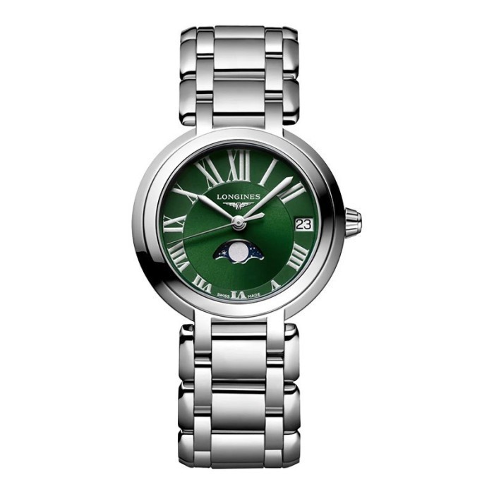 ✨Baru Longines Primaluna L81154616 Moonphase Green Dial Ladies Terbaru