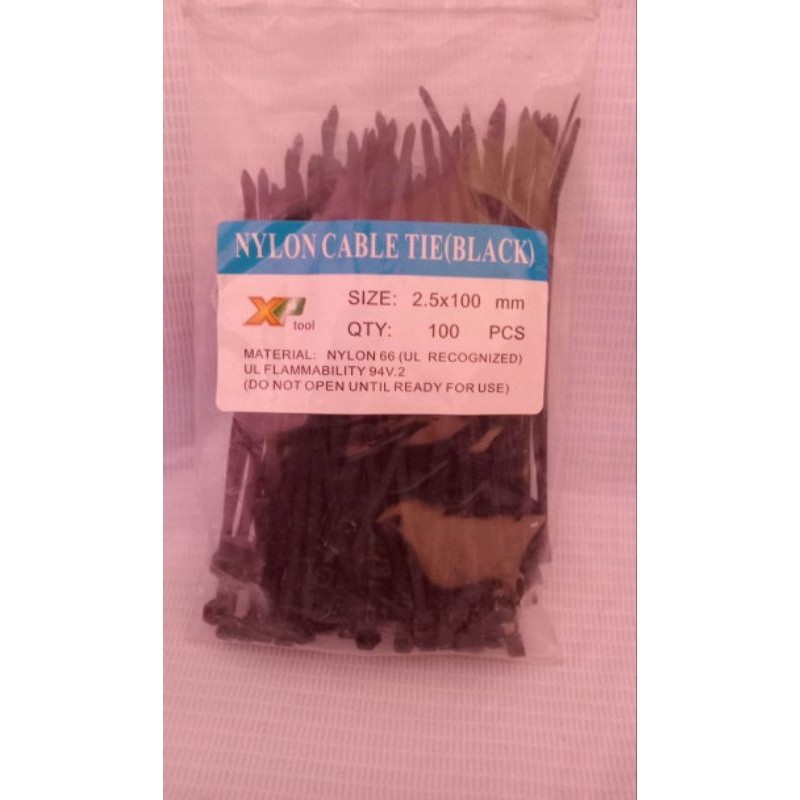 

nylon cable tie (black) 2.5 x 100 mm