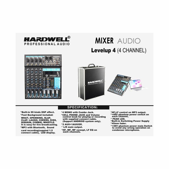 Mixer Audio Hardwell Levelup 4 Hardwell