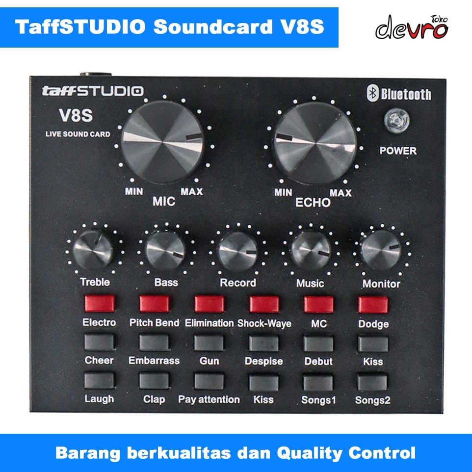 [YOUR NEEDS IS HERE] TAFFSTUDIO USB External Soundcard V8 V8U V8S V8 PLus V8 PRO Live Broadcast