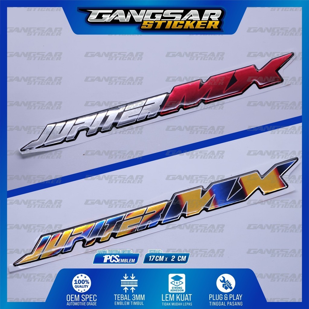 Emblem yamaha jupiter mx / emblem timbul yamaha jupiter mx / emblem titanium jupiter mx / emblem yam