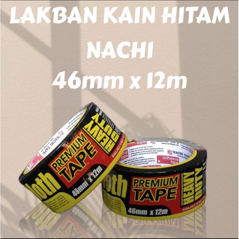 (COD) Lakban Kain Nachi/Cloth Nachi 46MMx12M
