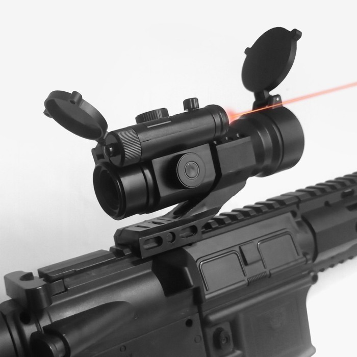 KODE 05 dummy Scope M3 bisa ZEROING + ZOOM red dot dcobra -27sg