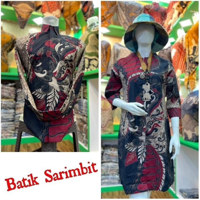 Batik Dress Batik Wanita Qistina Batik Batik Wanita Premium Lapis Tricot Berkualitas