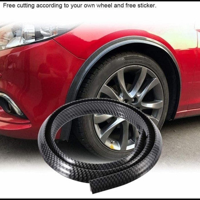 FENDER MOBIL UNIVERSAL CARBON + LEEM/OVER FENDER CARBON MOBIL,1SET 4PC