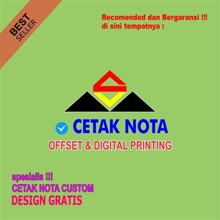

Promo Cetak Nota/ Laundry/Sembako/Merek Toko Anda 2Ply 1/4F 10Buku