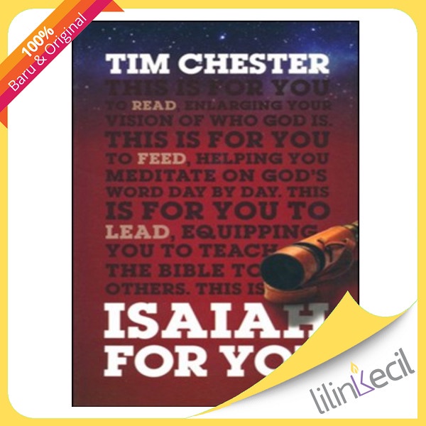 

[Baru] Buku Isaiah For You - Tim Chester Terbaru