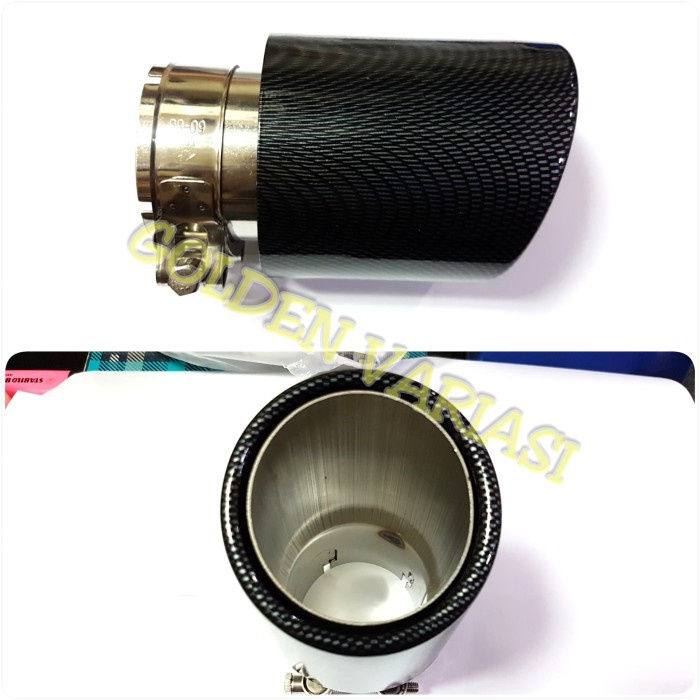 [Ori] Muffler Premium Carbon - Buntut Knalpot Carbon Mobil Hrv Terbatas