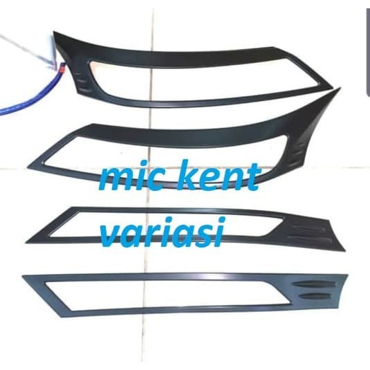 [Ori] Garnish Lampu Depan Avanza 2018-2020 Hitam Berkualitas