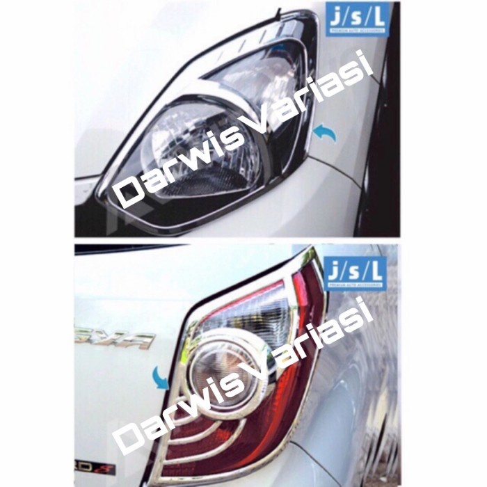 [Ori] Agya / Ayla Garnish Lampu Depan Belakang Chrome Diskon