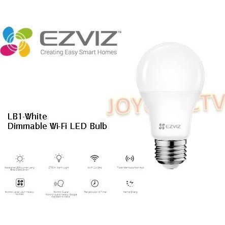 TERBARU - SmartBulb Ezviz LB1-White Dimmable Wi-Fi LED Bulb