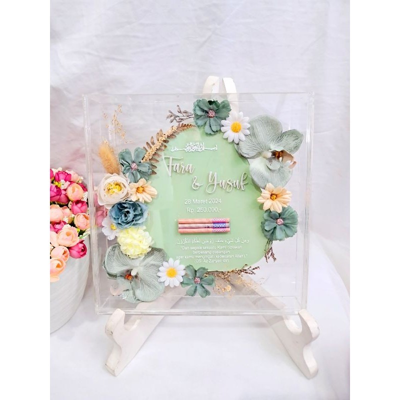 MAHAR PERNIKAHAN / MAHAR FULL AKRILIK / MAHAR ANGGREK / MAHAR RUSTIC MIX