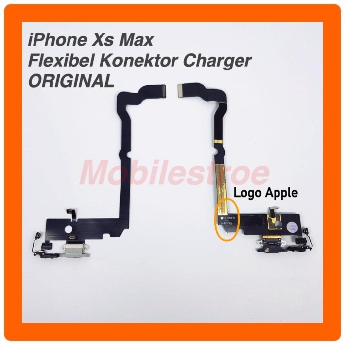 READY FLEXIBLE KONEKTOR CHARGER IPHONE XS MAX ORIGINAL COPOTAN 100%