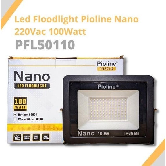 TERBARU - Lampu Sorot Nano Kap LED Floodlight 100 200 300 watt Pioline Pilihan