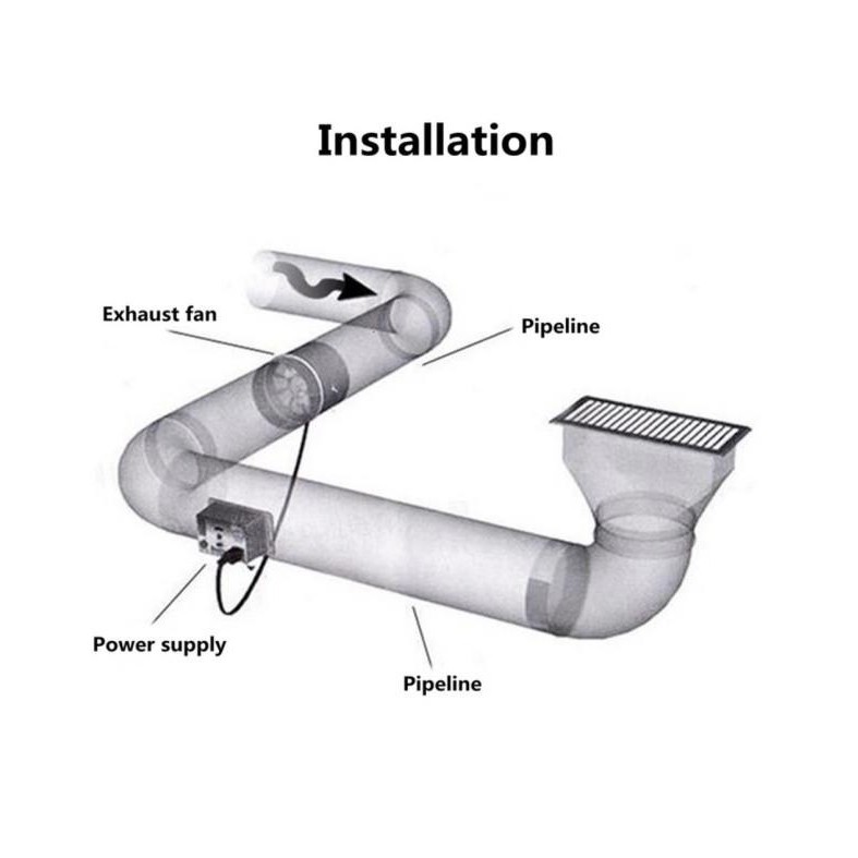 4" inch mini inline fan/ booster fan/ air duct fan/ exhaust fan