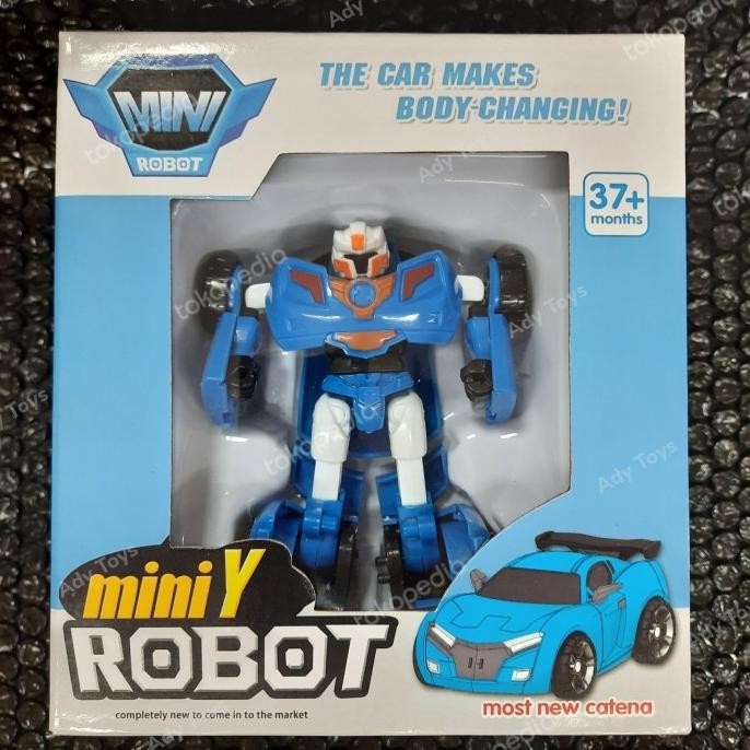 Mini Tobot / Mainan Tobot / Transformers / Jual Tobot Y Biru ajiminfujiatiberkah