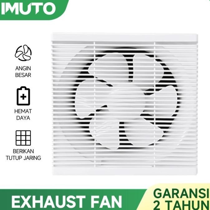 IMUTO Exhaust Fan Kipas Angin Hexos Plafon Kipas  Exhaust Dinding