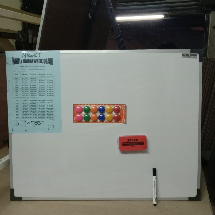 

[Baru] Whiteboard Magnet 60 X 80 Cm Limited