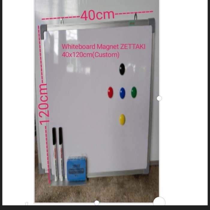 

[Baru] Papan Tulis Magnetwhiteboardgantungsingleface Zettaki 40X120CmCustom Terbaru