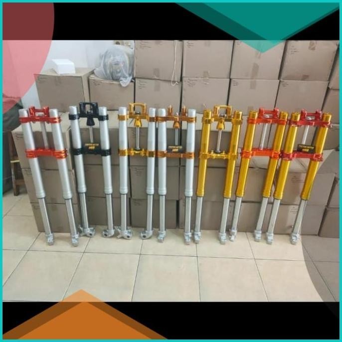 Upside Down Kawasaki KLX 150 Expedition Jumb Shock Depan KLX - Silver