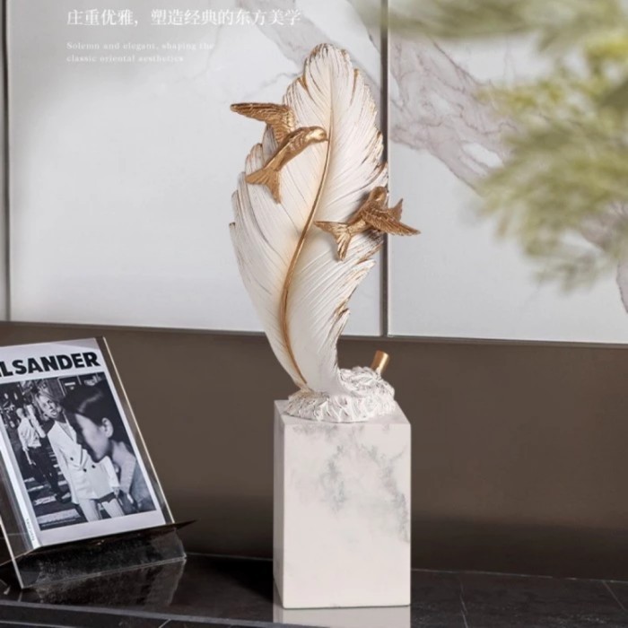 

[Baru] Pajangan Meja Feather Little Bird Ornament Home Decoration Limited