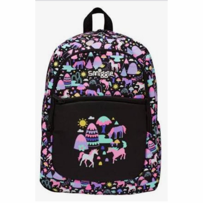 [COD] Tas Backpack Smiggle New Unicorn Vibin Black / Tas Ransel Anak Cewek Limited