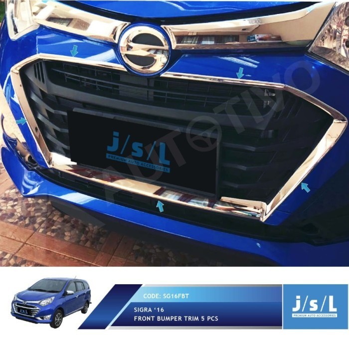 [New Ori] List Bumper Depan / Front Bumper Trim Chrome Daihatsu Sigra 2016 Diskon