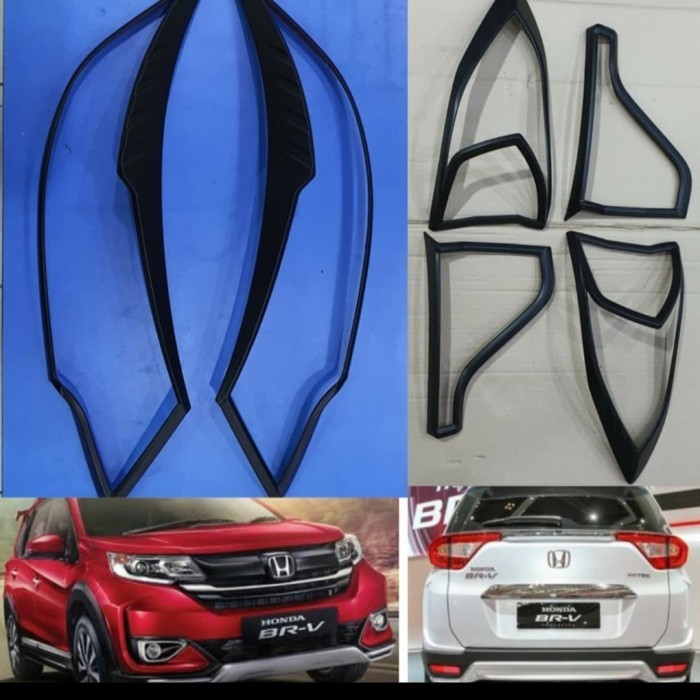 [New] Paket Garnis Lampu Depan Belakang Hitam Doff Brv Terbaru
