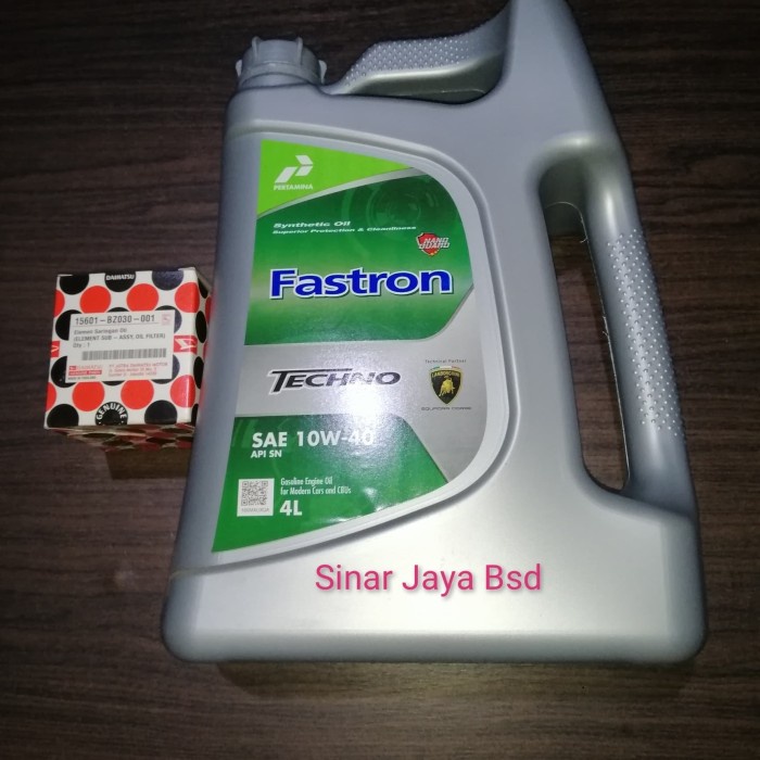 ✅COD Paket Oli Fastron 10W-40  Filter Oli Agya Ayla Calya Sigra Orisinil Terbaru