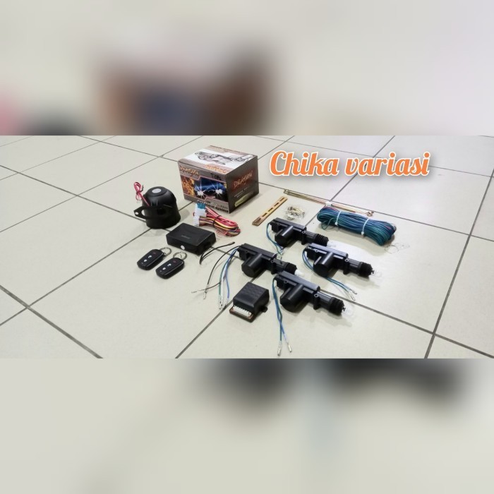 [Original] Paket Alarm Mobil Dragon Kunci Avanza Central Lock 4 Pintu Limited