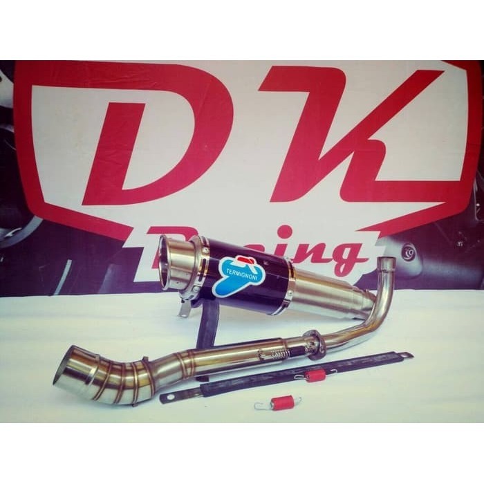 ✅New Ori Knalpot Racing Honda Supra Fit Termignoni Karbon High Peforma Terbaru