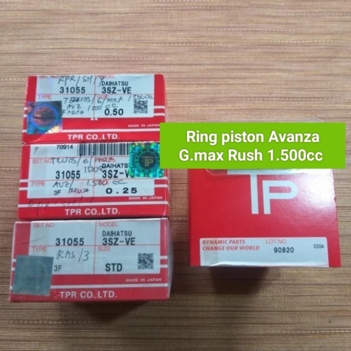✅Ready Ring Piston Set Avanza G.Max 1500Cc Rush Asli Tp Japan Terbatas
