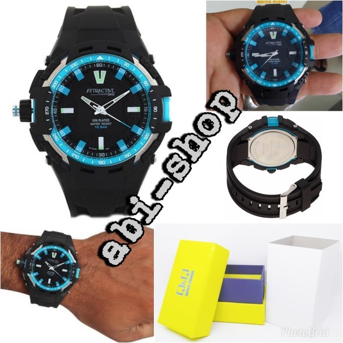 [COD] Jam Tangan Pria Qq QQ Qnq Attractive Da70J Original Da70 Hitam Limited