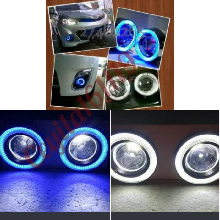 ✅New Fog Lamp Engel Eyes Ring 89 Led 2 Warna Mobil All New Innova 2015 Kbwh Berkualitas