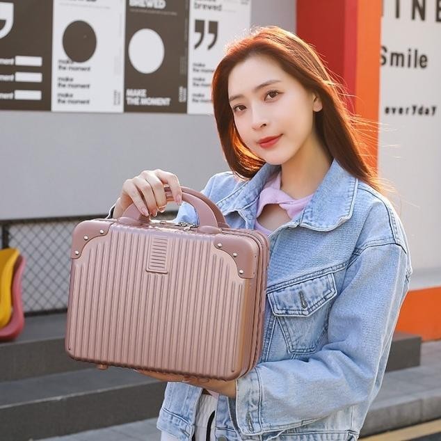 WEARE ABS + PC Koper 14 inch Mini Beauty Case tas 12 inch make up Kode 187