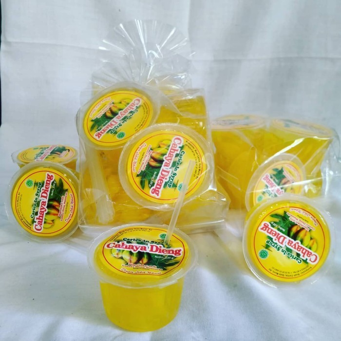 

RWS - CARICA PEPAYA / MANISAN PEPAYA /CARICA CAHAYA DIENG 1 pack isi 6 cup - Snack Jogja