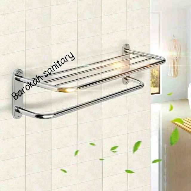 RAK HANDUK STAINLESS 5 BARIS TOWEL RACK STAINLESS FIORENTINO 8602