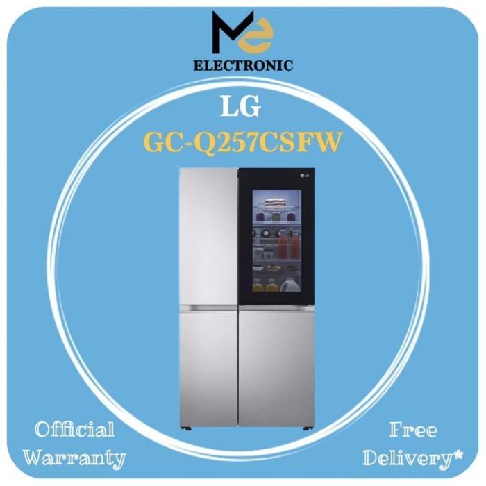 [Baru] Kulkas Side By Side Lg Gcq257Csfw 694 Liter Lg Gc-Q257Csfw Tok Tok Lg Limited