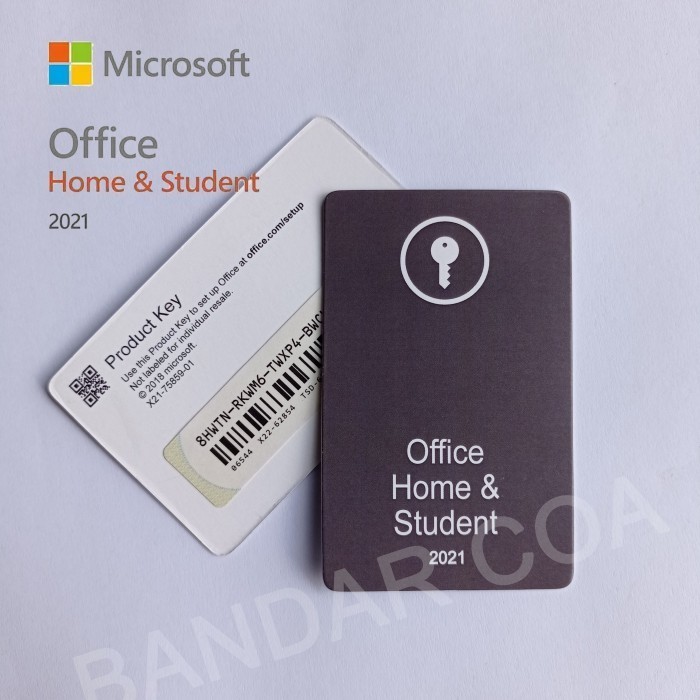 [Baru] Card Key - Office 2021 Home Student 2021 Original Card Key Mlcrosoft Terbaru