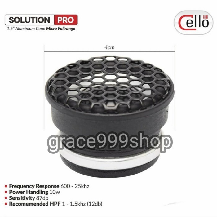 [Baru] Tweeter Fullrange Cello Solution Pro High Resolution Original Cello Berkualitas