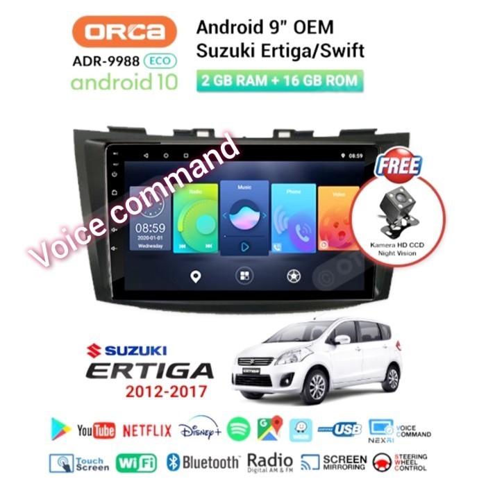 ✨Ori Double Din Android 9 Oem Mobil Ertiga Lama Free Socket Android Terbaru