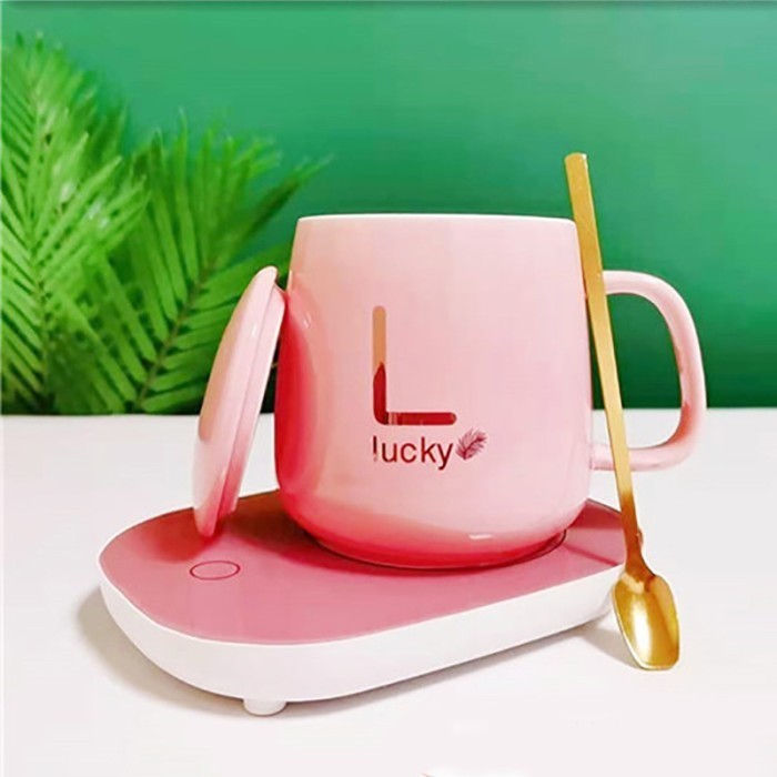 PEMANAS AIR TEH KOPI PORTABLE GELAS SET KERAMIK CANGKIR MUG LISTRIK