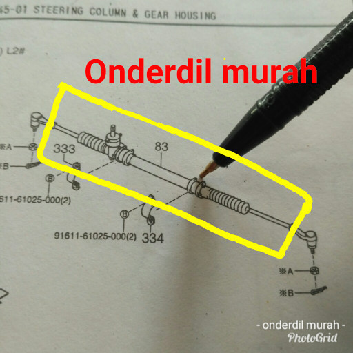 [Ori] Racksteer Daihatsu Ceria Terbaru
