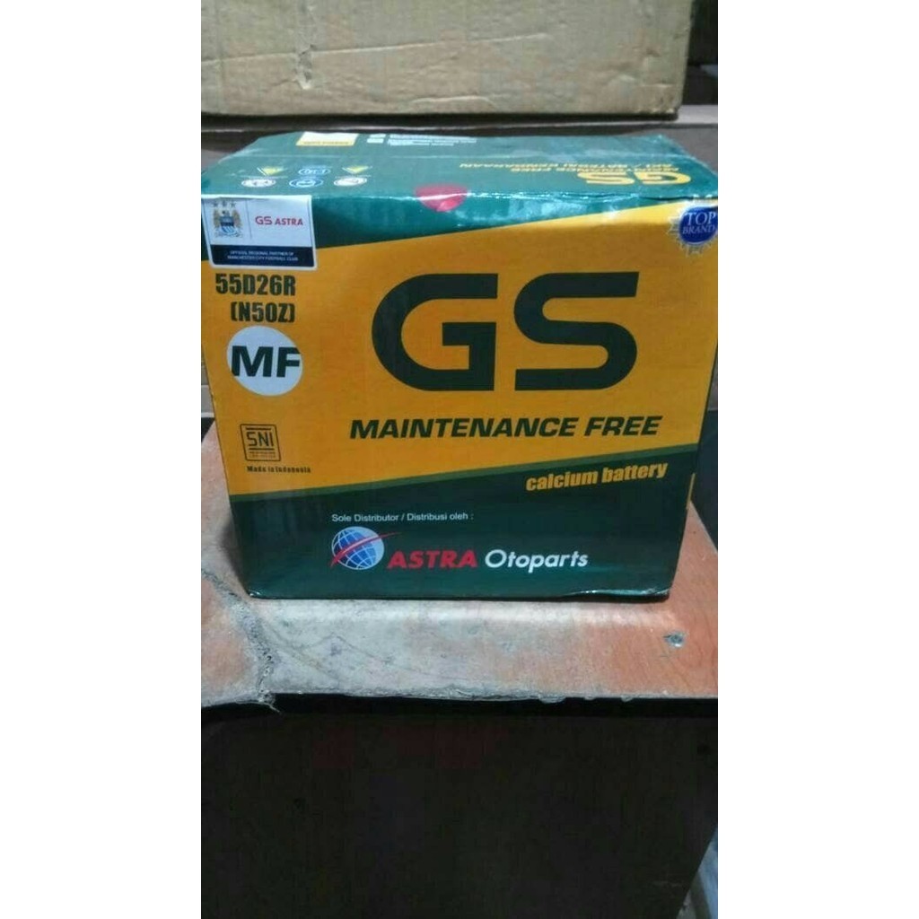 [Ori] Aki Mobil Gs Astra N50Z Aki Kering Mf Berkualitas