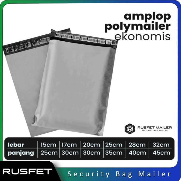 

Polymailer Amplop Plastik Packing Online Shop Ekonomis Putih 28X40Cm