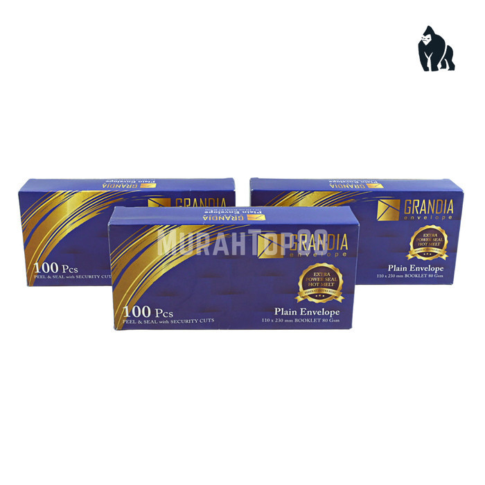 

Amplop Grandia 90 Putih Polos Isi 100 Pcs / Ukuran 110 X 230 Mm 80 Gsm