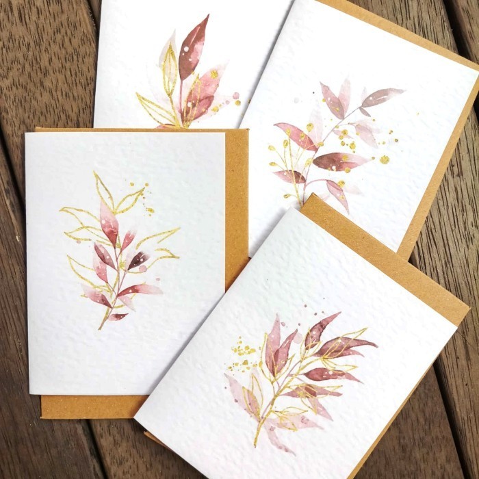 

1 Pack Kartu Ucapan & Amplop Polos Blank Greeting D Mini Mgre