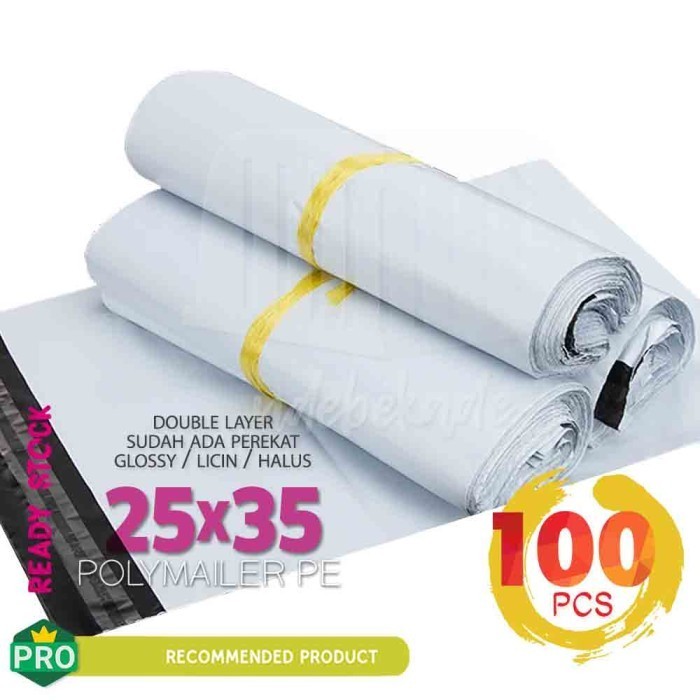 

Polymailer Ekonomis Amplop Packing 25X35Cm 100 Lbr Double Layer